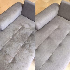 Upholstery Cleaning before and after